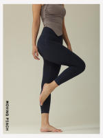MOVING PEACH Pantalones de Capri Deportivos para Mujeres Cintura Alta Amigables con la Piel para Entrenamiento en el Gimnasio con Bolsillo Oculto Material Exterior 75% Nylon + 25% Spandex Adecuado para Yoga y Extensión - details 16