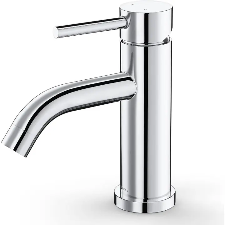 Grifo de Baño de Acero Inoxidable Cromado - 1