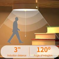 Luz Led con Sensor de movimiento, luces nocturnas USB, lámpara recargable para dormitorio, escalera, pasillo, armario, iluminación - details 4