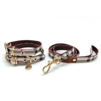 Juego Collar correa ustables de cuero a la moda perros, suministros mascotas, collares medianos y grandes, regalo para perros - details 2