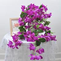 Bougainvillea Multicolor, flor Artificial, accesorios DIY, enredadera Floral realista, pétalos de seda, hojas verdes, flor falsa - details 5