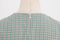 Elegante Vestido Midi Retro con Cuello en Lazo de Cintura Alta Estilo Rockabilly a Cuadros para Mujeres Otoño Vestido Elegante Cinturado - details 9