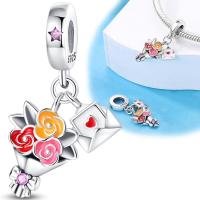 Abalorio colgante de Plata de Ley 925, Pulsera Original para la fabricación de joyas, regalo del Día de San Valentín - details 0