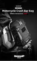 Rhinowalk-bolsa de parachoques para motocicleta, impermeable, con marco de tablero de soporte interior, paquete de barra de choque, bolsa de colocación de herramientas de conducción al aire libre - details 0