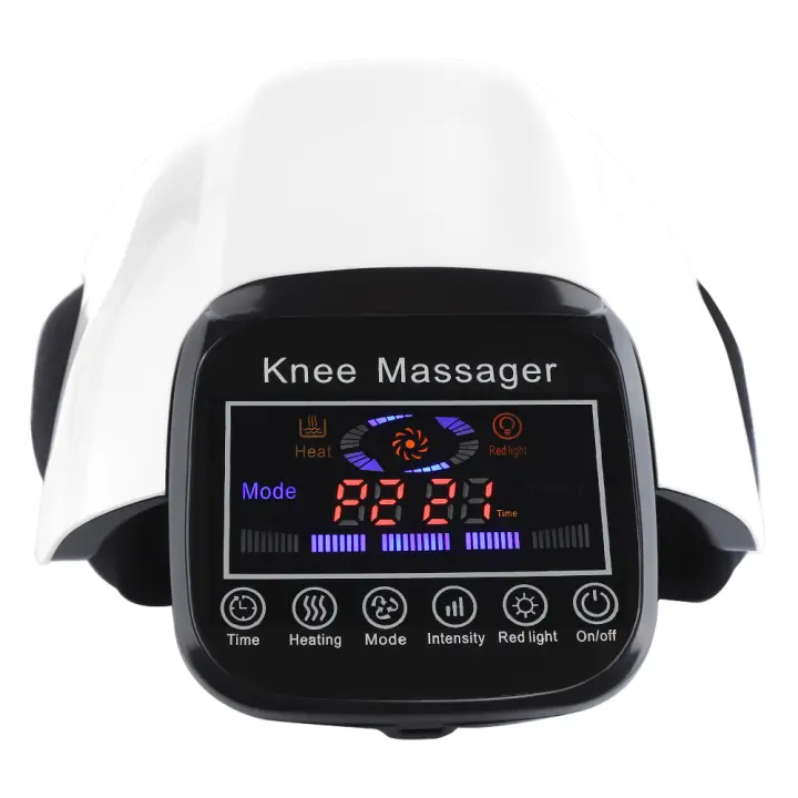 Masajeador de rodilla con calefacción para el dolor de articulaciones, almohadillas de terapia infrarroja, fisioterapia láser para artritis, pierna, codo, vibración de presión de aire - 1
