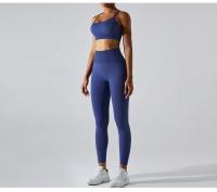 Pantalones deportivos ajustados de secado rápido para mujer, pantalones de Yoga ajustados, pantalones de Yoga de punto sin costuras, pantalones de chándal transpirables antitratamiento para gimnasio y Fitness - details 24
