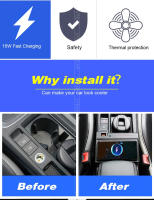Placa de Carga Inalámbrica Qi para Auto Accesorios de Modificación para Audi Q3 2019-2024 Producto Automotriz Normal Goods Hecho en China - details 1