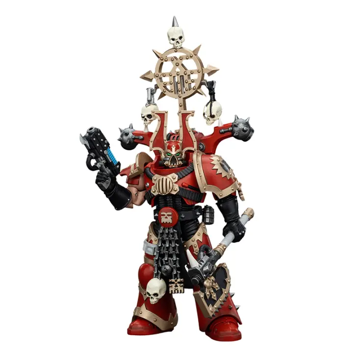 JOYTOY 1/18 figura de acción 40K World Eaters Khorne Berzerker con Berzerker lcon Anime modelo militar - 1