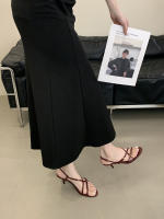Sandalias Platas para Mujer Diseño de Cabeza Redonda de Correa Fina Tacón Medio Versátil - details 14