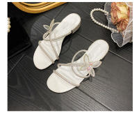 Sandalias de Dama de Estilo Hadas con Diamante Llamativo Tacón Alto, Tamaño Pequeño y Grande, Piso Plano - details 25