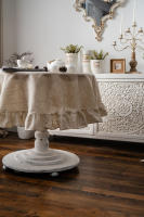 Mantel Redondo de Algodón con Borlas Cubierta de Mesa a Prueba de Polvo para Cocina y Comedor - details 9