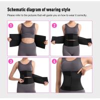 Faja de cintura ajustable de 3 capas para entrenamiento físico, soporte central adelgazante y estabilizador para entrenamientos y uso diario, lavable a máquina, mezcla de spandex/poliéster, accesorios de gimnasio - details 4