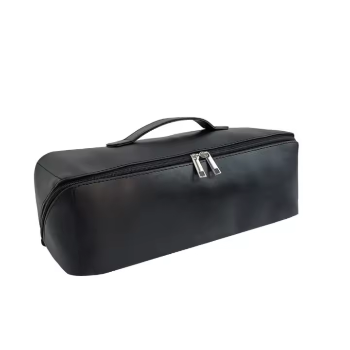 Estuche de transporte para secador de pelo a prueba de polvo, organizador de compartimentos portátiles, bolsa de almacenamiento para rizador de pelo, doble capa, gran capacidad - 1