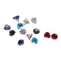 Anillo de circonita con rosca interna para piercing corporal, piercing para el cuerpo, para labio, ceja, lengua, ombligo, joyería para el cuerpo, bola, 5 piezas, 16g, 5mm - details 2