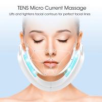 Dispositivo de Estiramiento Facial, luz roja, rejuvenecimiento de la piel, masajeador Facial en V, levantamiento de papada con Control remoto, instrumento de belleza Facial - details 0