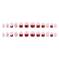 Uñas a presión con patrón creativo, decoración de uñas con patrón único de moda para uso diario - details 4