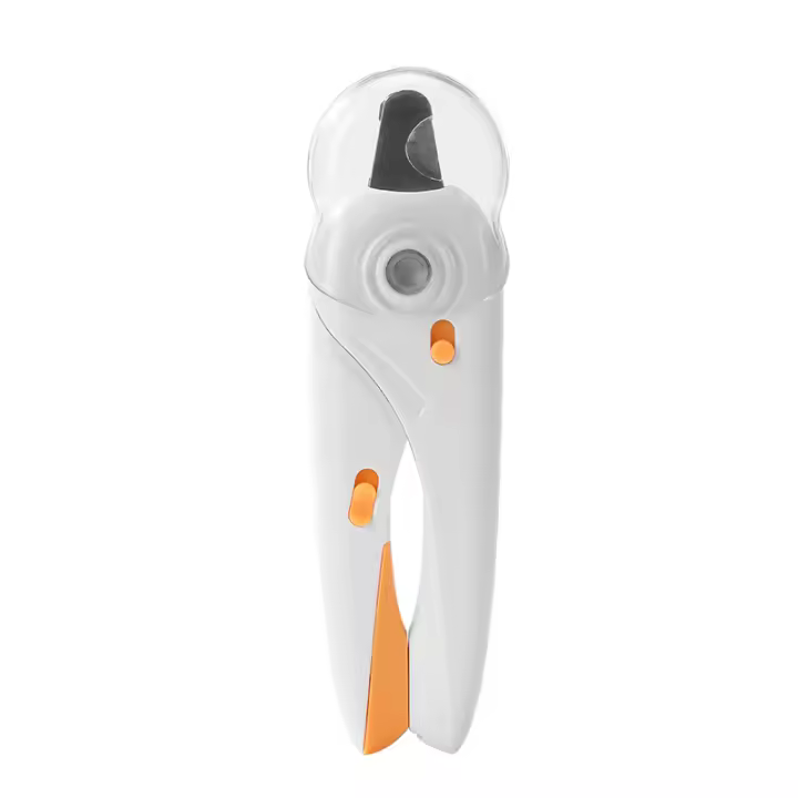 Cortauñas para perros, cortauñas para gatos con iluminación LED alta, protector de seguridad, lima de uñas y protector contra salpicaduras transparente, para animales grandes, medianos y pequeños - 1