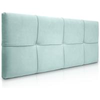 tapizado, Modelo Cuadrado para Camas de 150 (160 x 57 cm) Tela Verde Agua - details 0