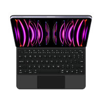 AJIUYU-Funda de Teclado Español para iPad Pro 12,9, carcasa con Trackpad Magnético, Folio, para modelos 6.ª/5.ª/ 4.ª/3.ª generación, 2018-2022 - details 1