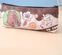 Capybara-estuche de lápices de dibujos animados para niños y niñas, estuche escolar Simple de gran capacidad, Color caramelo, regalo de papelería, nuevo - details 7