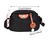 Bolso cruzado de nailon con carcasa portátil, bandolera mensajero informal de gran capacidad, impermeable, Color sólido, bolsa de tela Oxford para dumplings - details 0