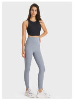 Sujetador deportivo de yoga para mujer SHINBENE con cuello alto y diseño de costilla para gimnasio y entrenamiento tipo Racerback con built in bra - details 21