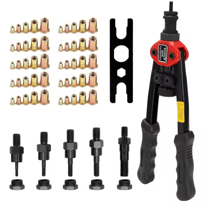 Tornillos de Mano con Nutador Herramienta de Acero de 12in Para Mejorar el Hogar y Construcción BT-606 Manual Insertos Dobles Seguro con Batería - 1