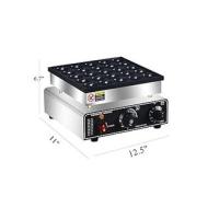 Mini fabricante comercial de 110V EE. UU., 25 uds., máquina para hacer tortitas de 950W, máquina para hacer Dorayaki antiadherente, parrilla holandesa Poffertjes, acero inoxidable, - details 3