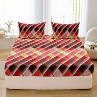 Juego De Cama Con Estampado De Rombos, 3 Piezas, 1 Pieza, 2 Piezas, Funda De Almohada, Sin Núcleo - details 9