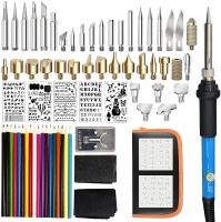 Kit de Herramientas de Quemador de Madera Profesional 71PCS Set de Pluma de Pyrographia y Hierro de Soldadura con Temperatura Ajustable de 200-450℃ para Tallado - details 0