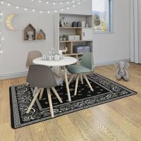 Alfombra Suave Moderna, Patrón Geométrico Vintage Antideslizante, Resistente A Las Manchas, Lavable A máquina, 1 unidad - details 3