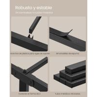 Cama Doble de Metal Estructura con Estantes de Almacenamiento Cama de Invitados - details 2