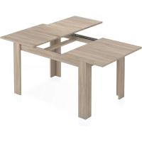 Mesa de Comedor Extensible de Madera Blanca Estilo Canadiense 140 a 190cm Ancho 90 Altura 78 - details 15