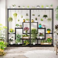 Soporte alto para plantas de interior de 5 niveles, estante de metal de 180 cm con 10 ganchos para colgar en S, estante de exhibición multiusos para bonsái de flores para interiores - details 19