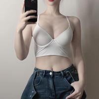 Lencería Sexy sin espalda para mujer, ropa interior con escote en V profundo, sujetador de realce de corte bajo, Bralette transpirable Invisible de espalda baja - details 10