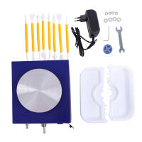 Mini rueda de cerámica eléctrica para trabajar la arcilla, máquina formadora de 24W, 100-240V, herramientas de bricolaje, estándar de la UE, 0-2000 RPM, 15*13cm/5,9*5 pulgadas - details 3