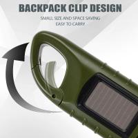 Linterna LED portátil con manivela, linterna con dinamo, luz profesional para tienda de campaña con energía Solar para acampar al aire libre y montañismo - details 1