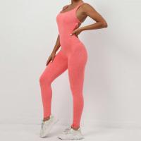 Monos de Yoga sin Mangas para Mujeres Conjunto de Entrenamiento Transpirable con Salto Trasero de Gimnasio - details 12