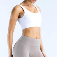 Nuevo sujetador deportivo minimalista de spandex con costura nueva, adecuado para el fitness femenino, estiramiento, ropa de yoga transpirable. ﻿ - details 4