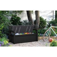 Baúl de Almacenamiento de Resina Grafito Capacidad de 265L Ideal para Ordenación de Jardín y Terraza 140 x 60 x 84 cm - details 1