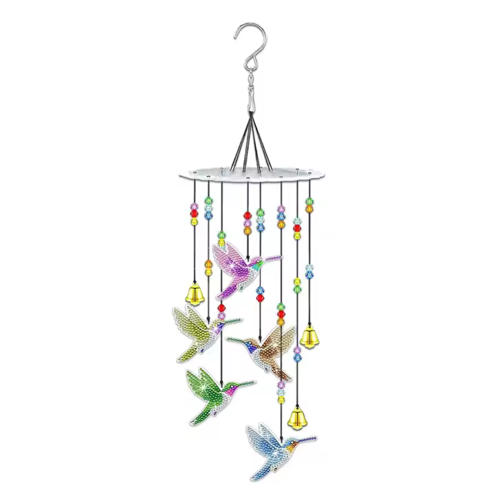 Kit de Arte de carillones de viento de pájaro para adultos, Spinner de viento para decoración de jardín, bricolaje - 1