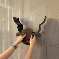 Portarrollos de plástico para inodoro con forma de oveja, estante de almacenamiento de pañuelos para colgar en la pared, ahorra espacio, capacidad para 12 rollos, portarrollos de toalla, accesorios para el hogar - details 5