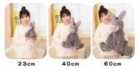 Muñeco de Peluche de Burro gris para bebé, muñeco de felpa suave de 23/40/60CM, regalo de decoración de habitación de cumpleaños infantil - details 16