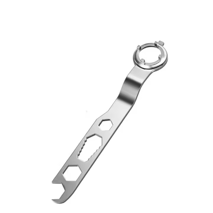 Llave de amoladora angular de sujeción estable, llave de doble cabeza multiusos de 4 garras de alta resistencia, acero grueso que ahorra trabajo - 1