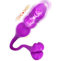 Vibrador Telescópico de 10 Frecuencias Estimulador de Amor para Pareja para Estimulación Vaginal y Clitorial - details 0