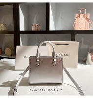 Bolso de mano plateado con bordado pesado2025Nuevo bolso de mano de oficina de alta gama - details 4