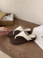 Chanclas de pinza francesas, ropa exterior de mujer 2025, nueva moda versátil estilo de hadas con falda, zapatillas de playa - details 12