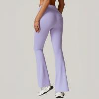 Conjunto deportivo de ocio para mujer, pantalones de pierna ancha de cintura alta, Top adelgazante de manga larga para Fitness, Otoño e Invierno - details 4