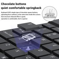 Teclado retroiluminado arcoíris compatible con Bluetooth, teclado de ratón inalámbrico para tableta, Android, iOS, Windows, teléfono iPad, nuevo - details 2