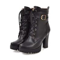 Delivery Sign Otoño/Invierno Botas de tacón alto con hebilla de cinturón para mujer - details 3